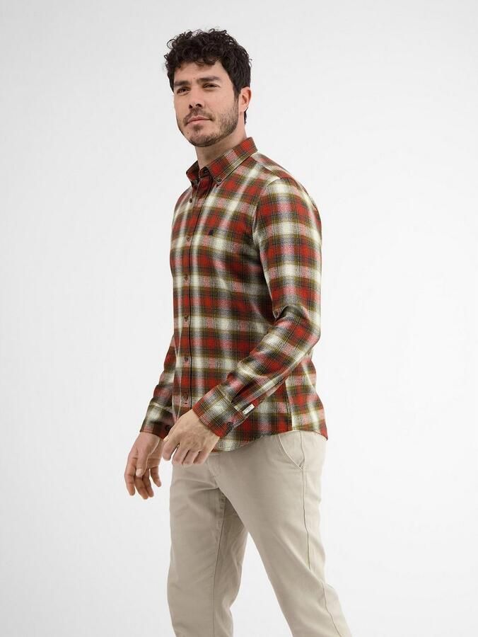 Lerros Geruit overhemd ruithemd STRUCTURE CHECK - Foto 2