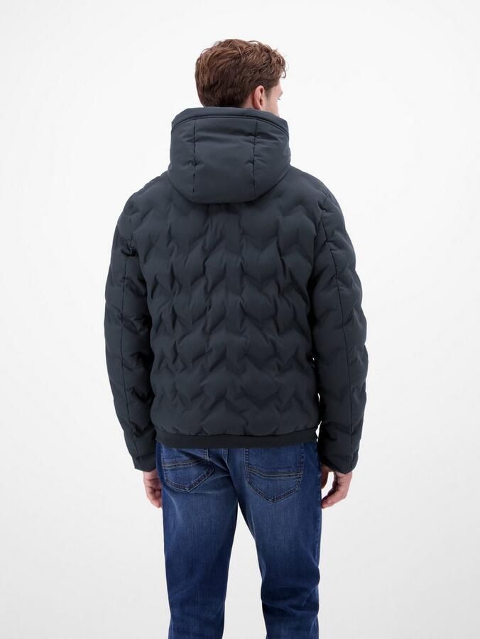 Lerros Gewatteerde jas met capuchon en rijgkoord