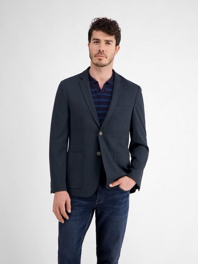 Lerros Jerseycolbert blazer van jersey met binnenvoering-print - Foto 5