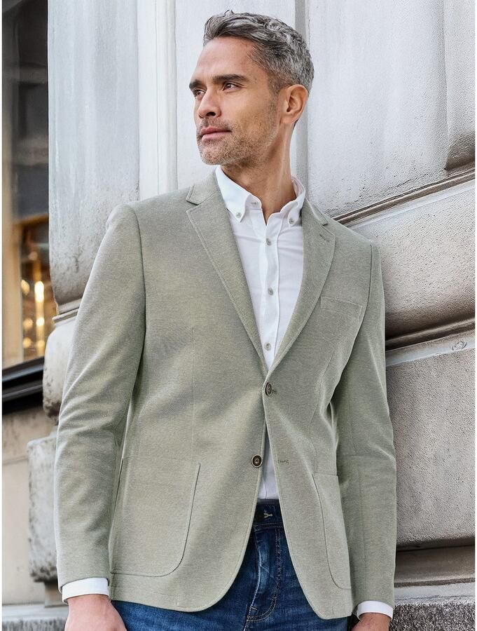 Lerros Jerseycolbert jersey blazer in korte maten