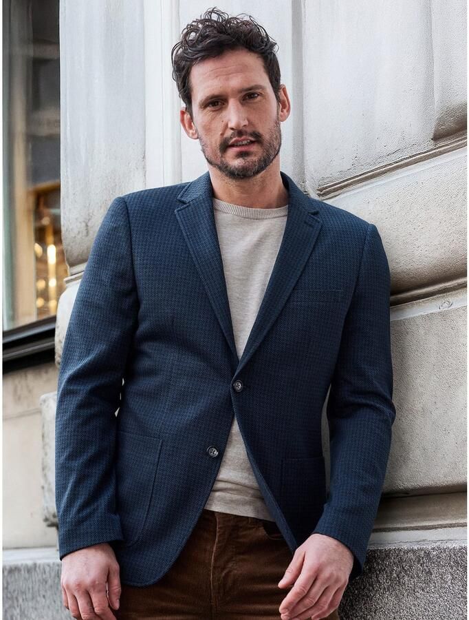 Lerros Jerseycolbert Twill-colbert voor heren