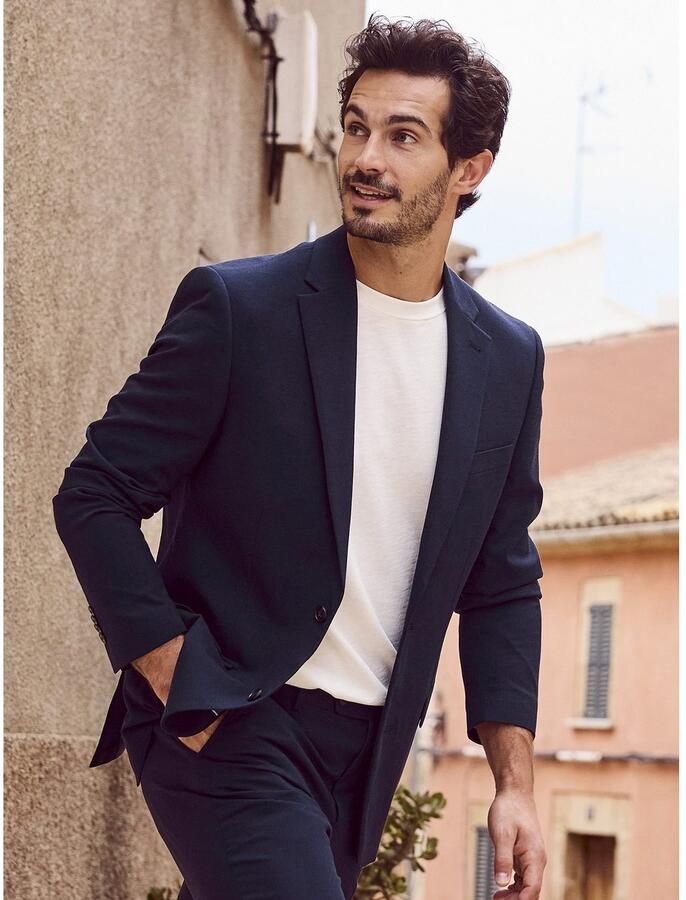 Lerros Mix & match colbert heren kostuumblazer met stretchpercentage comfortabele pasvorm (set) - Foto 6