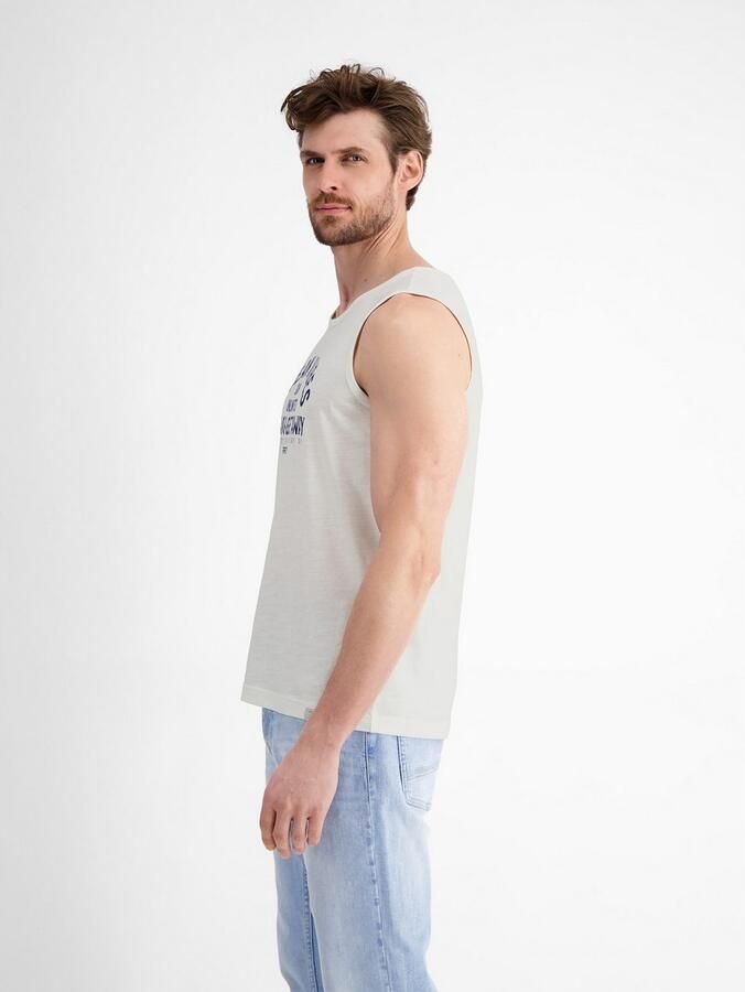 Lerros Muscle-shirt heren tanktop met borstprint - Foto 2