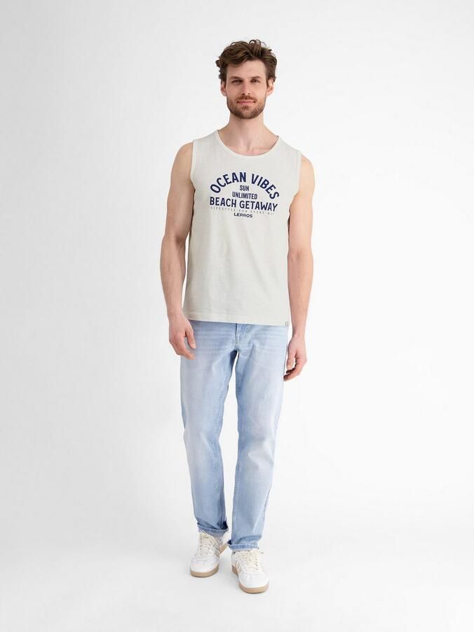 Lerros Muscle-shirt heren tanktop met borstprint - Foto 3