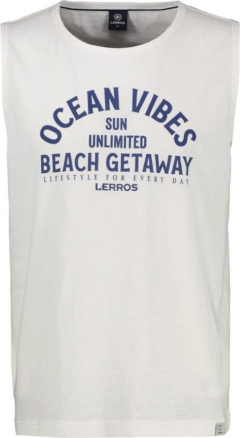 Lerros Muscle-shirt heren tanktop met borstprint - Foto 5