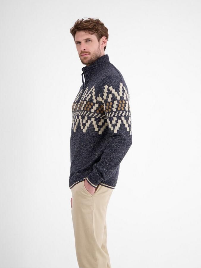 Lerros Regular fit gebreide pullover met schipperskraag - Foto 2