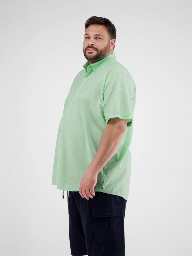 Lerros Overhemd met korte mouwen heren halfarmhemd in grote maten - Foto 4