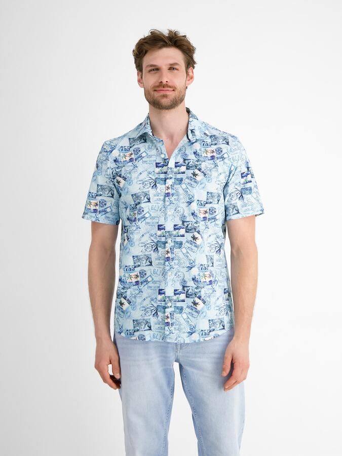 Lerros Overhemd met korte mouwen heren overhemd met korte mouwen en grafische print - Foto 6