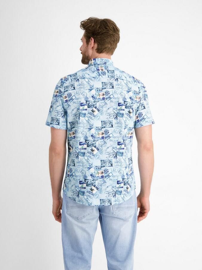 Lerros Overhemd met korte mouwen heren overhemd met korte mouwen en grafische print - Foto 3