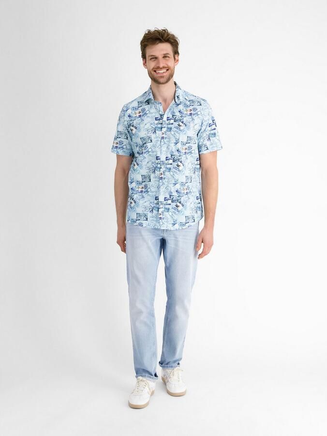 Lerros Overhemd met korte mouwen heren overhemd met korte mouwen en grafische print - Foto 5