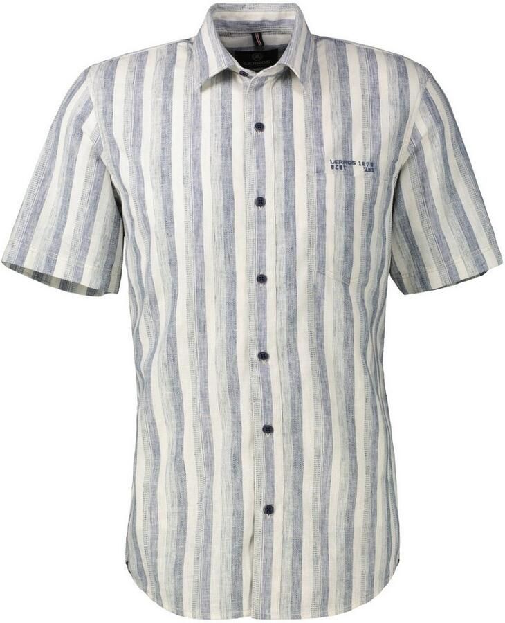 Lerros Overhemd met korte mouwen