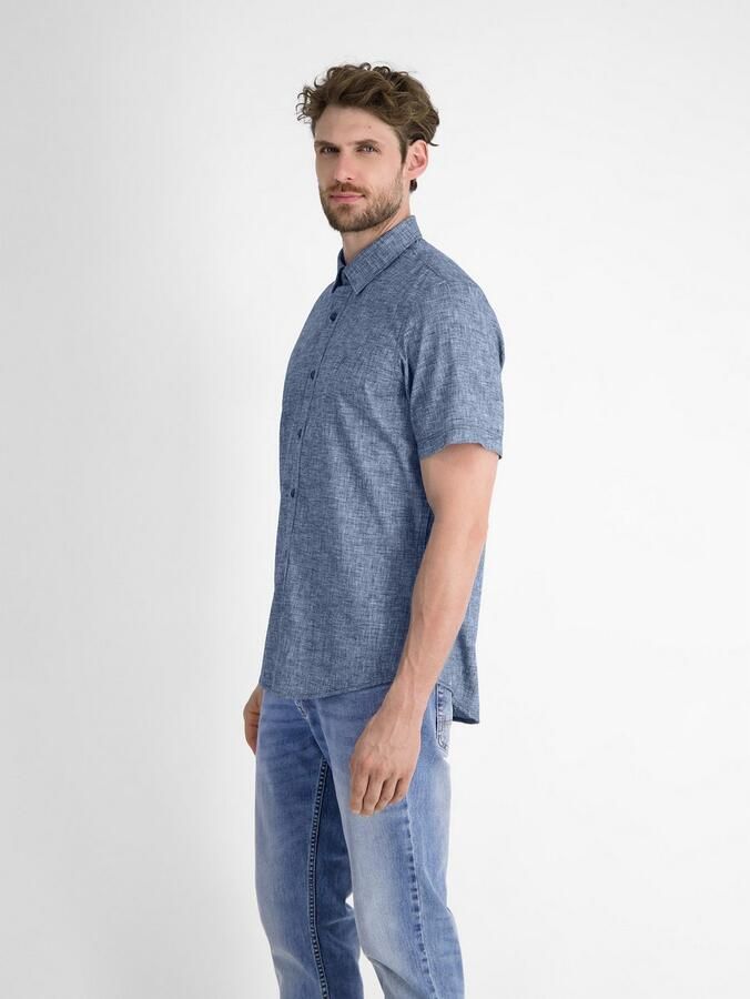 Lerros Overhemd met korte mouwen kortarmig overhemd met verborgen button-down kraag - Foto 3