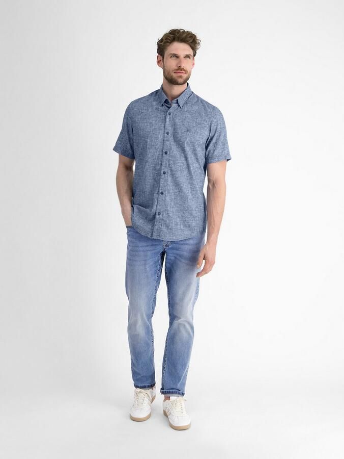 Lerros Overhemd met korte mouwen kortarmig overhemd met verborgen button-down kraag - Foto 4