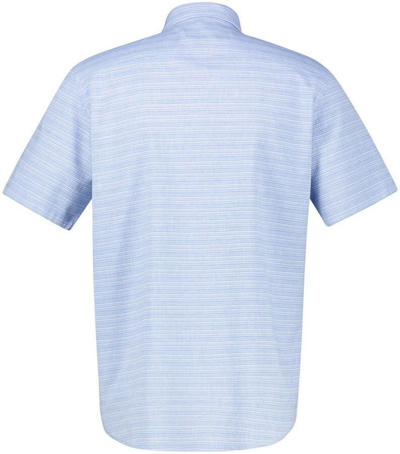 Lerros Overhemd met korte mouwen met geborduurd logo