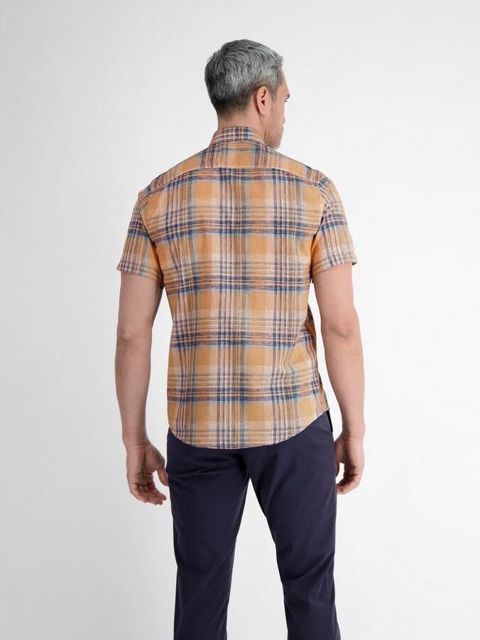 Lerros Overhemd met korte mouwen met geborduurd logo - Foto 2