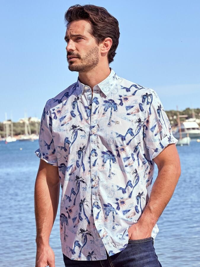 Lerros Overhemd met korte mouwen overhemd met korte mouwen en grafische print - Foto 8