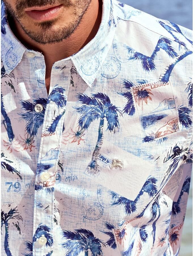 Lerros Overhemd met korte mouwen overhemd met korte mouwen en grafische print - Foto 3