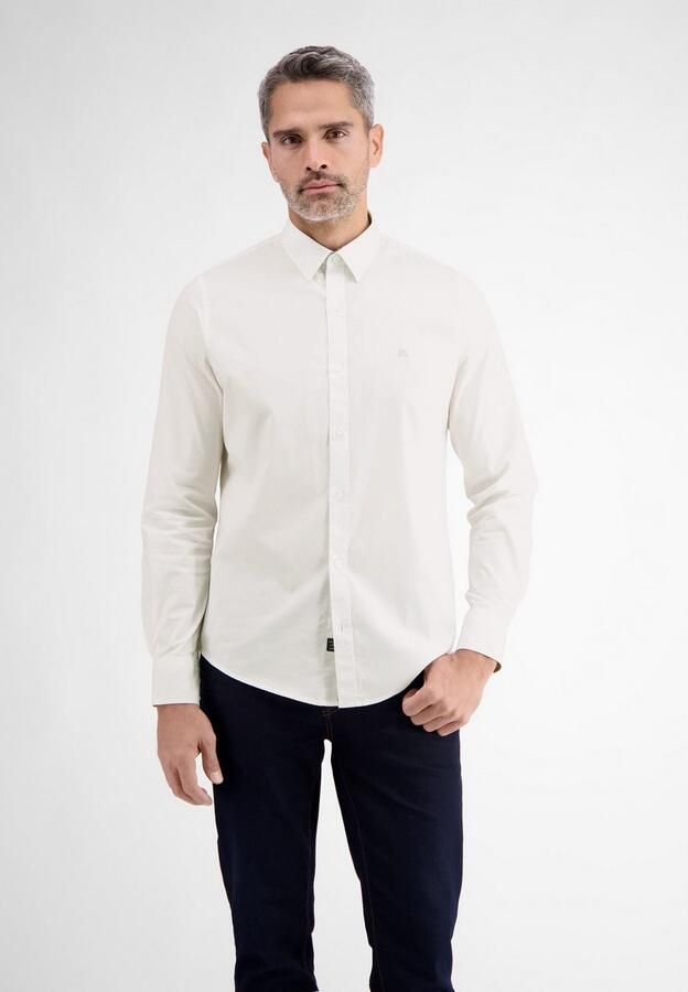 Lerros Overhemd met lange mouwen basic poplin overhemd kentkraag - Foto 2