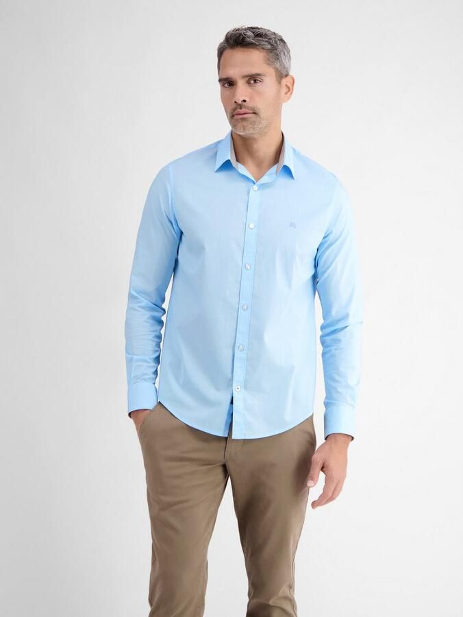 Lerros Overhemd met lange mouwen basic poplin overhemd kentkraag - Foto 6
