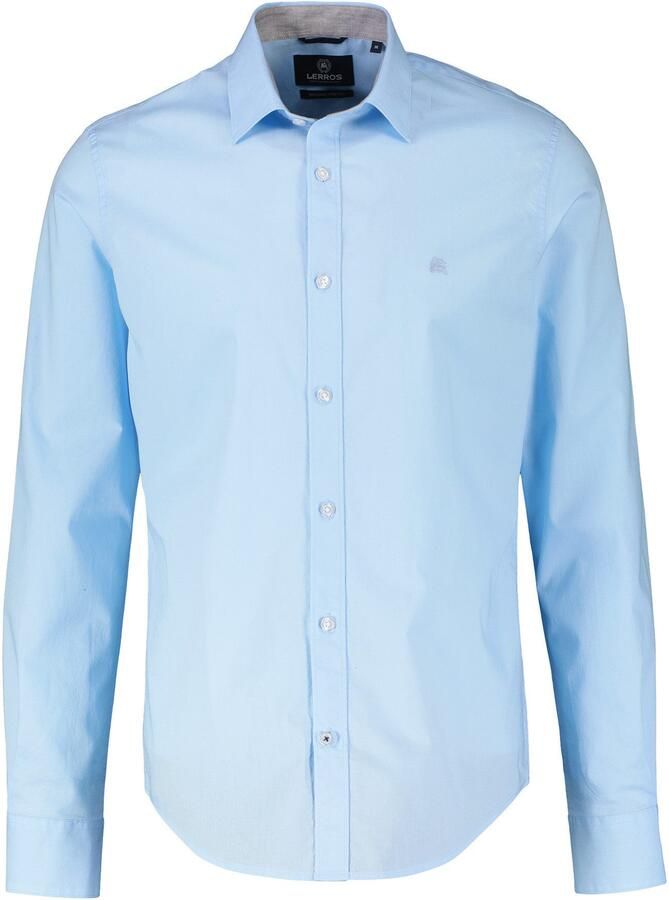 Lerros Overhemd met lange mouwen basic poplin overhemd kentkraag - Foto 4