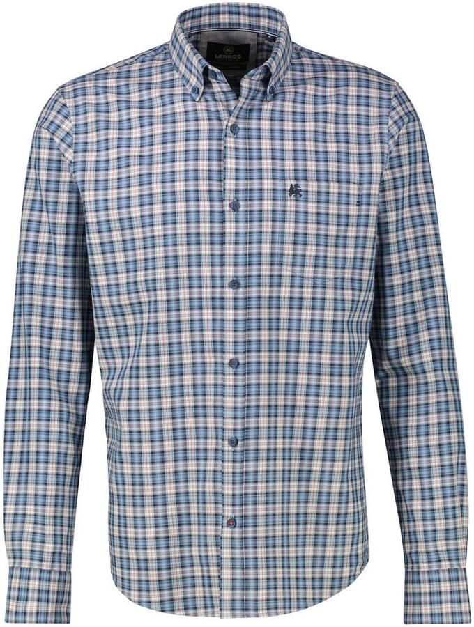 Lerros Geruit overhemd Geruit heren overhemd sportief en stijlvol