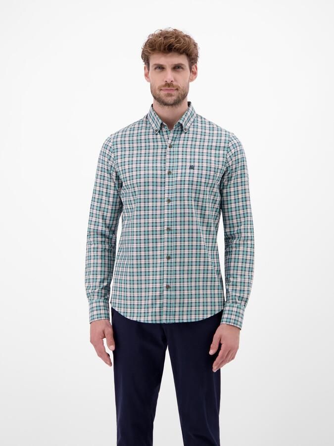 Lerros Overhemd met lange mouwen geruit - Foto 4