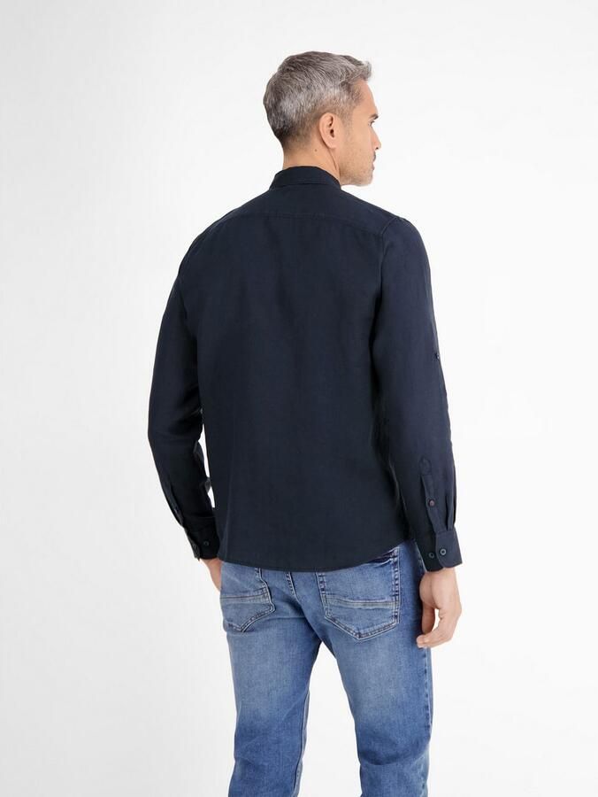 Lerros Overhemd met lange mouwen heren overhemd in linnen-katoenmix - Foto 7