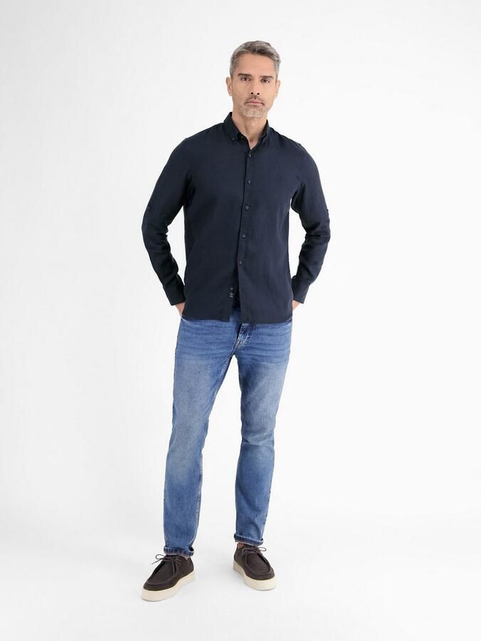 Lerros Overhemd met lange mouwen heren overhemd in linnen-katoenmix - Foto 5