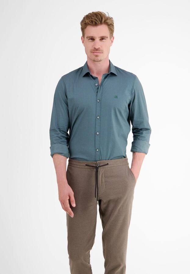 Lerros Overhemd met lange mouwen lange mouw overhemd AOP met haifischkragen - Foto 8