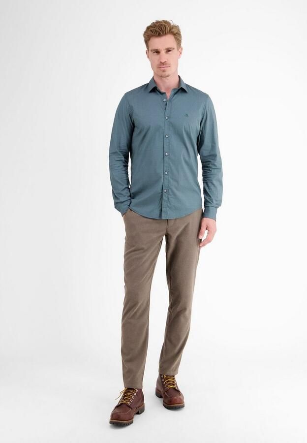 Lerros Overhemd met lange mouwen lange mouw overhemd AOP met haifischkragen - Foto 7