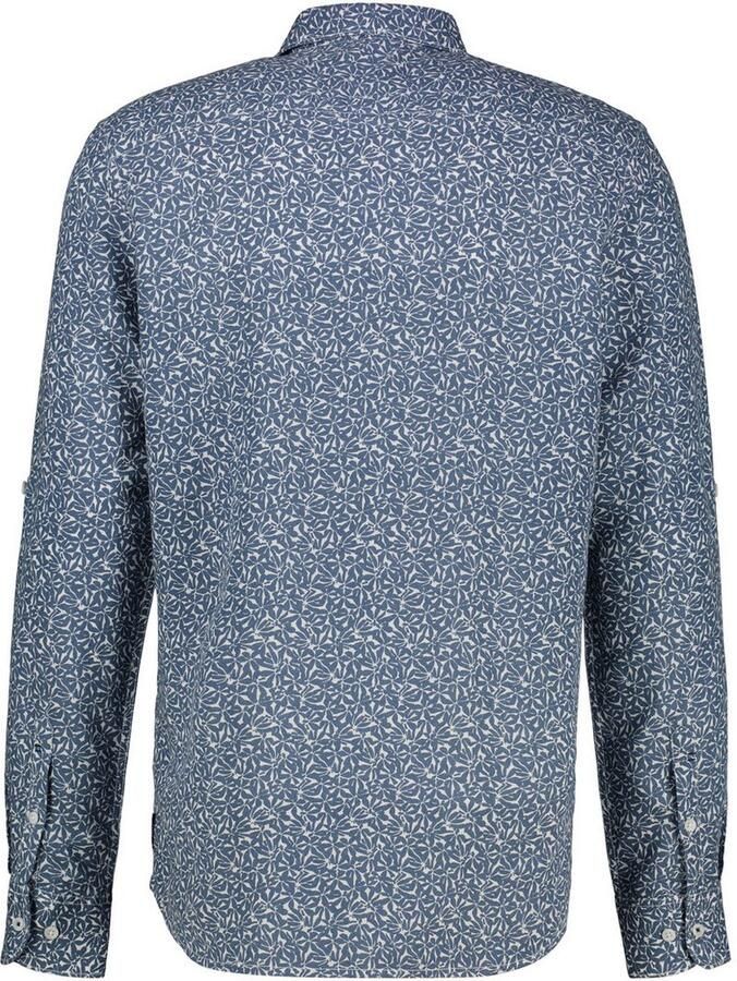 Lerros Overhemd met lange mouwen lange mouw overhemd met haifischkragen bloe druk - Foto 2