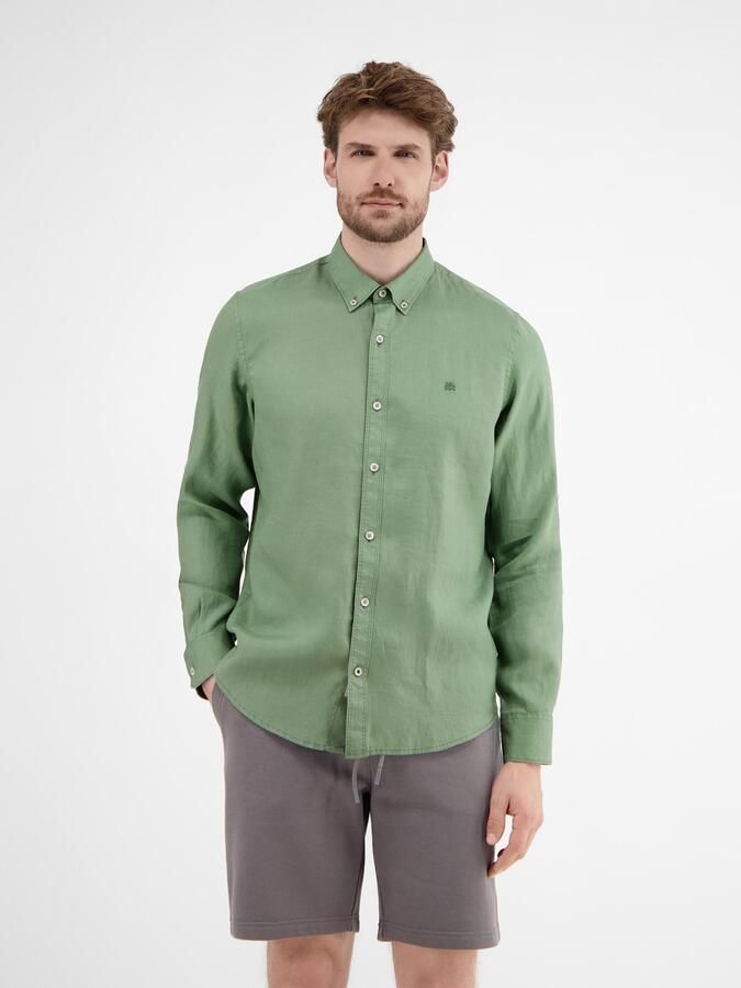 Lerros Overhemd met lange mouwen met geborduurd logo - Foto 4