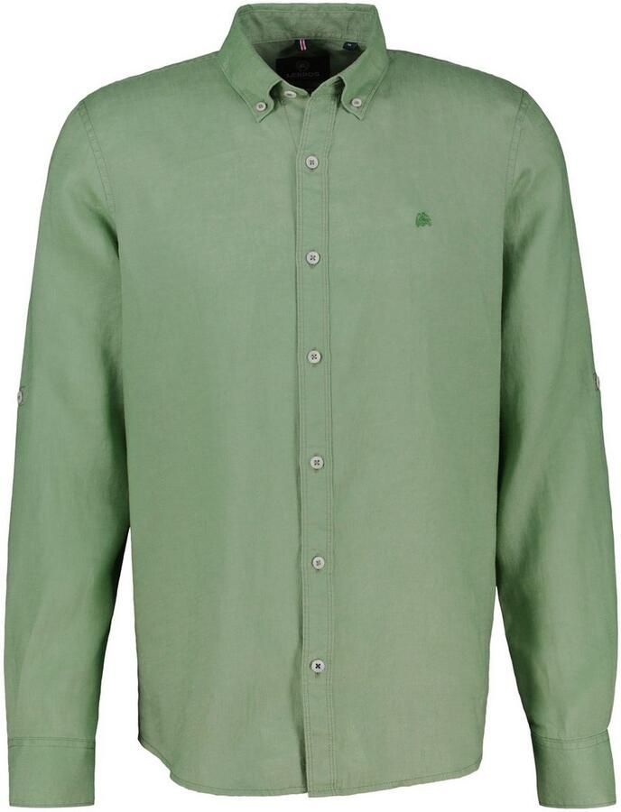 Lerros Overhemd met lange mouwen met geborduurd logo