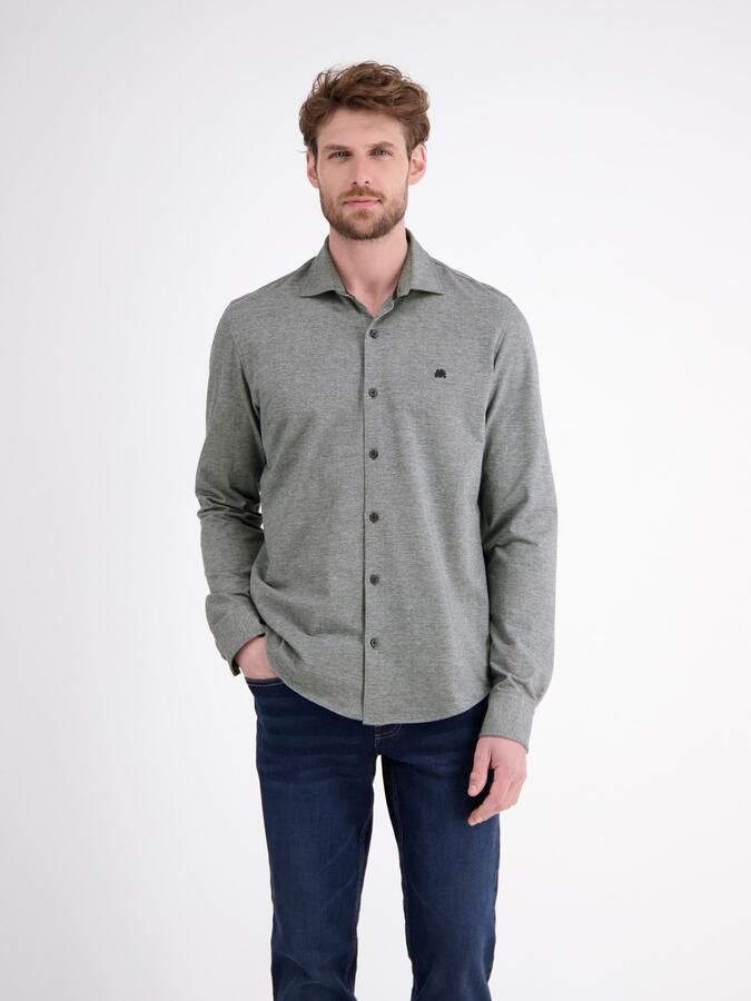 Lerros Overhemd met lange mouwen met geborduurd logo - Foto 6