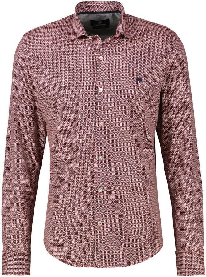 Lerros Overhemd met lange mouwen met geborduurd logo - Foto 2