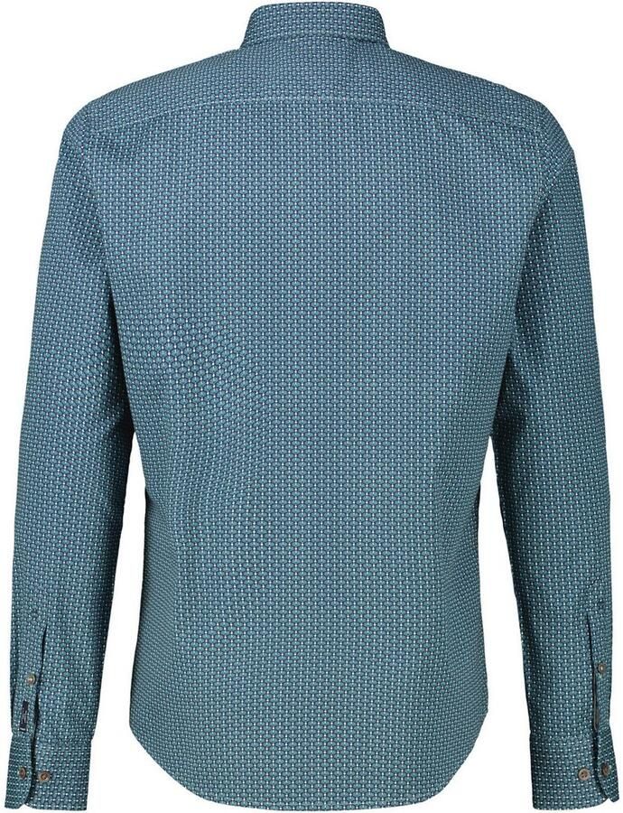 Lerros Overhemd met lange mouwen met geborduurd logo