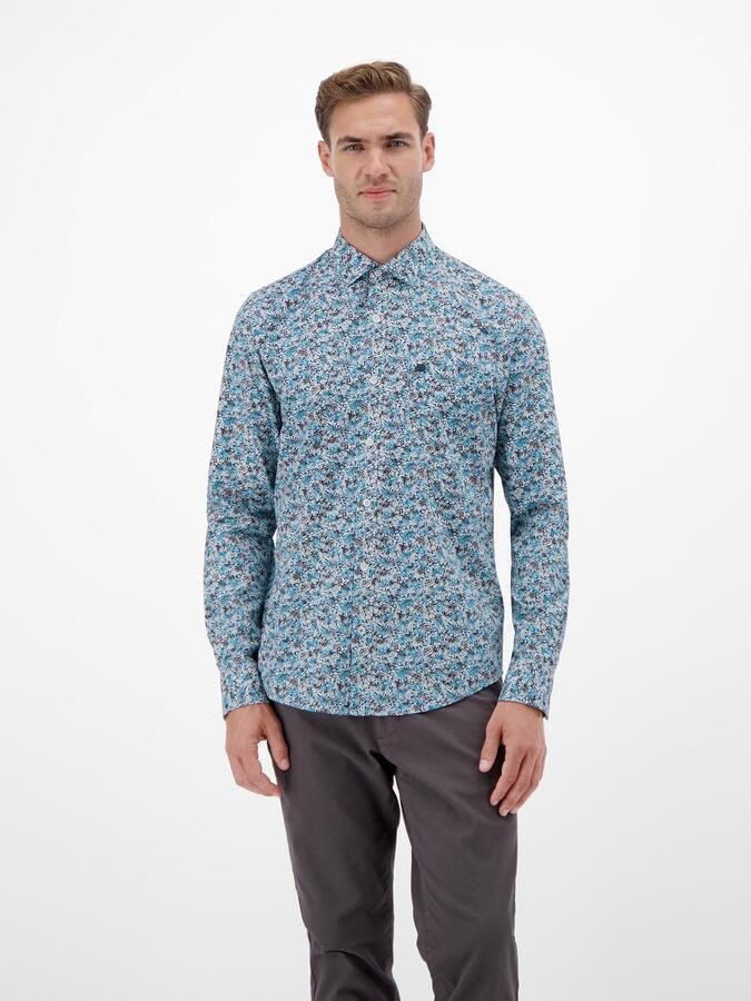 Lerros Overhemd met lange mouwen met grafisch patroon - Foto 4