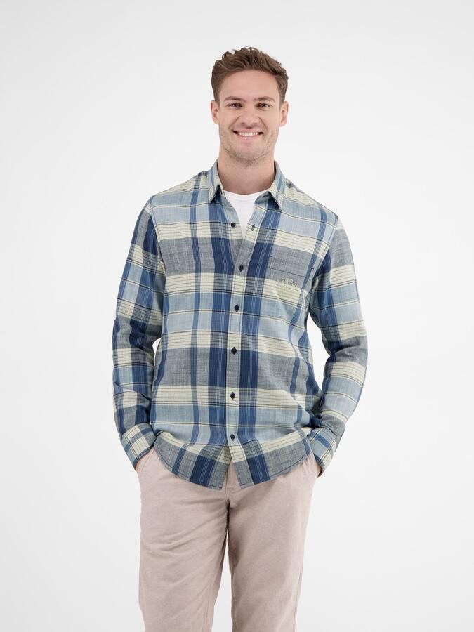 Lerros Overhemd met lange mouwen met ruitpatroon - Foto 4
