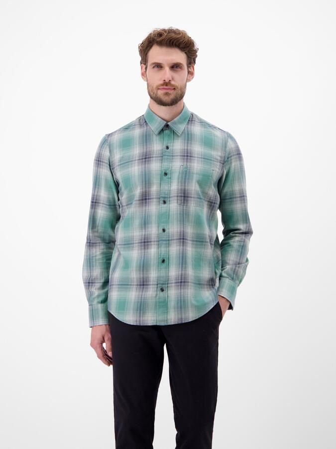 Lerros Overhemd met lange mouwen met ruitpatroon - Foto 3