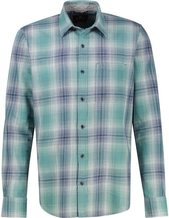 Lerros Overhemd met lange mouwen met ruitpatroon