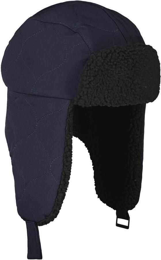 Lerros Pet met oorkleppen trapperpet van nylon effen kleur - Foto 4