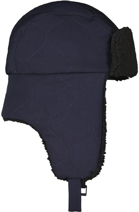 Lerros Pet met oorkleppen trapperpet van nylon effen kleur - Foto 2