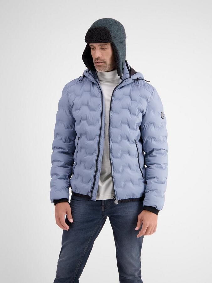 Lerros Pet met oorkleppen trapperpet zigzag-patroon met teddyvoering