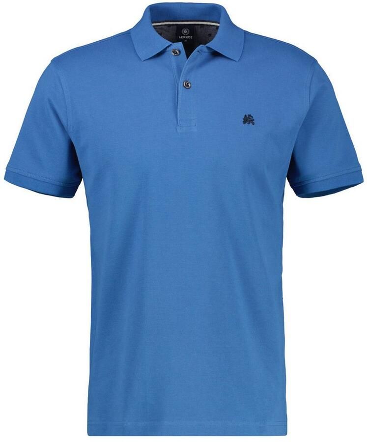 Lerros Shirt met korte mouwen met logoborduursel op borsthoogte