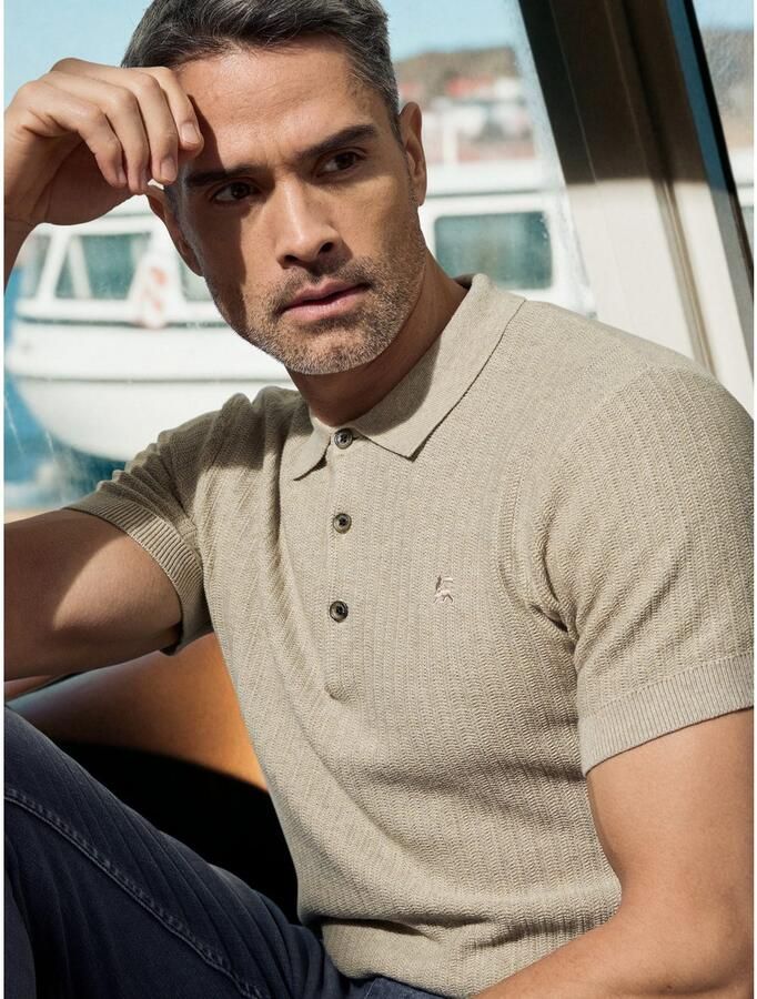 Lerros Poloshirt Gebreide polo met klassiek geknoopte kraag - Foto 2