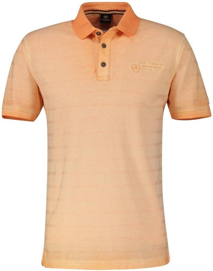 Lerros Poloshirt gestreept in structuurkwaliteit