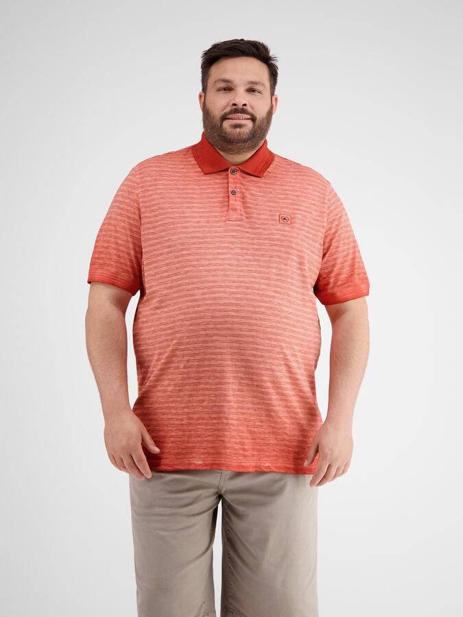 Lerros Poloshirt gestreept poloshirt in grote maten - Foto 5