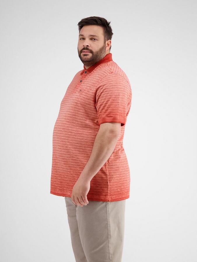 Lerros Poloshirt gestreept poloshirt in grote maten - Foto 3