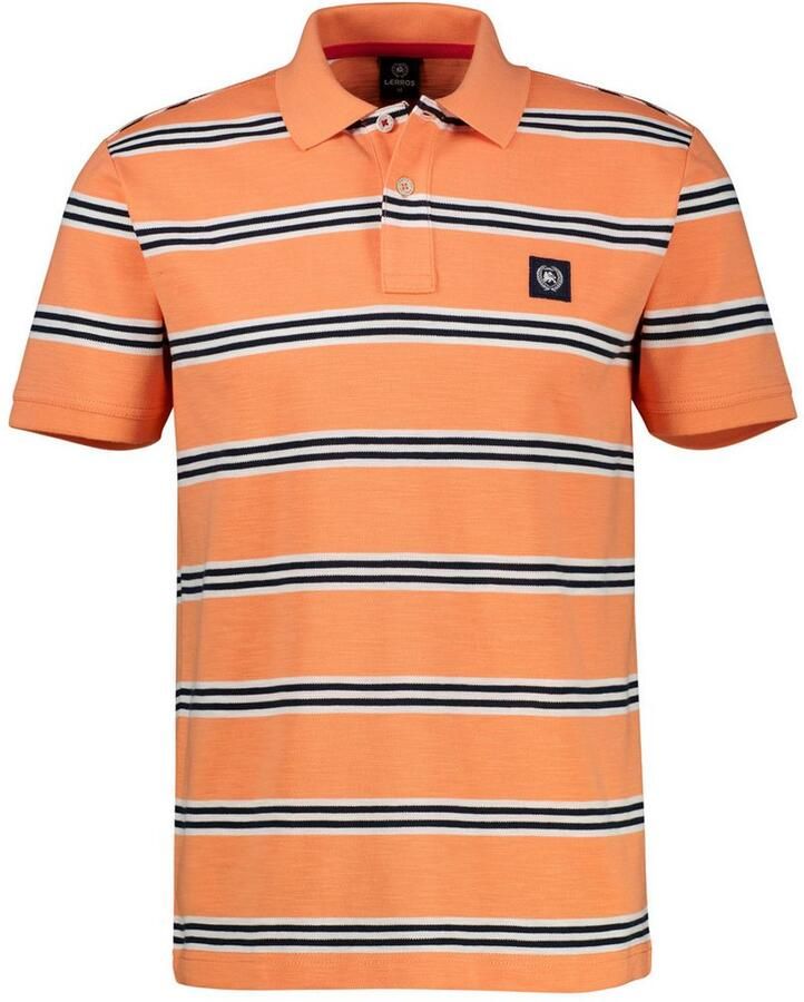 Lerros Poloshirt heren poloshirt in rugby-look