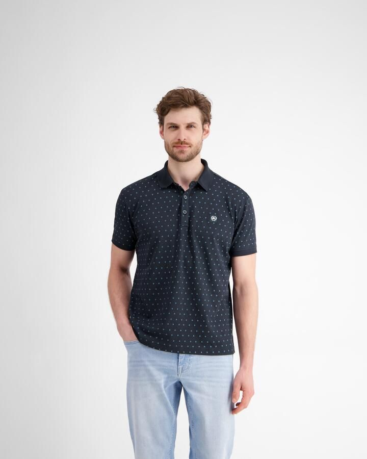 Lerros Poloshirt heren poloshirt met minimalistische print - Foto 8